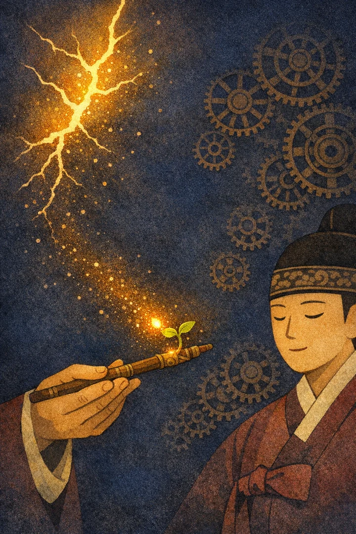 타로 지팡이 에이스 카드 그림