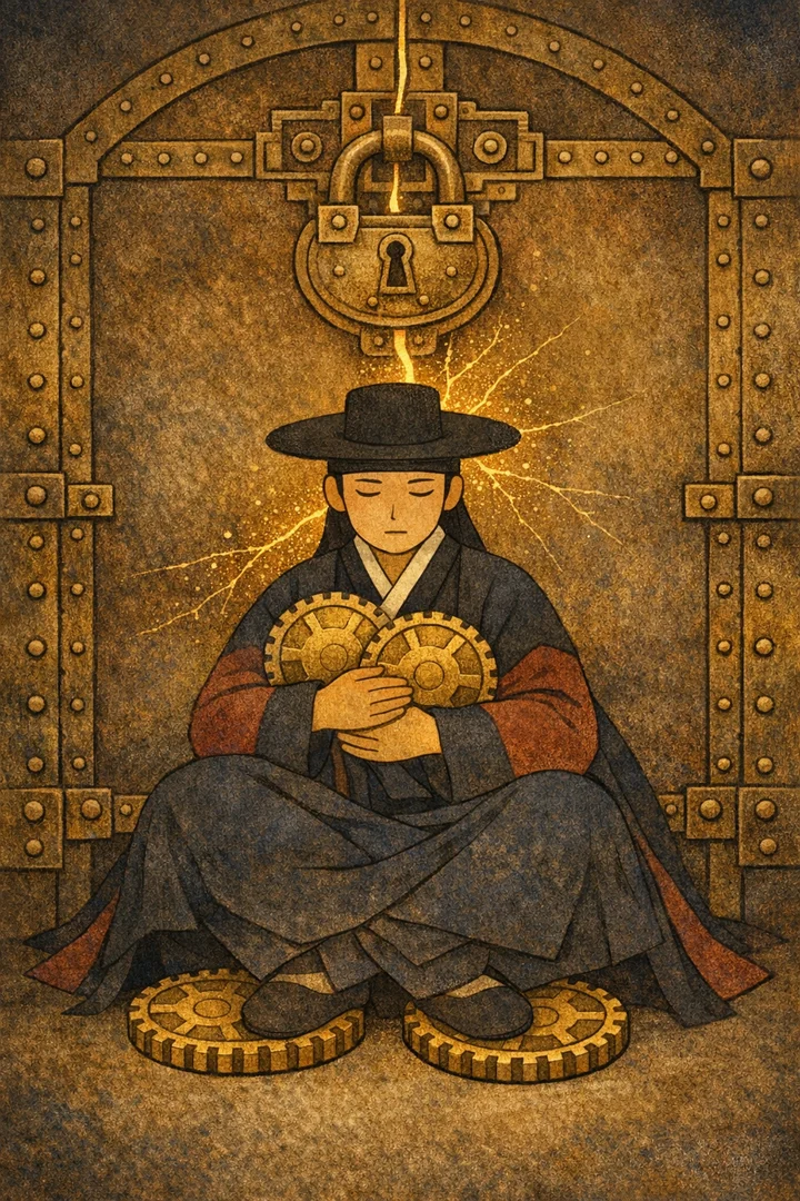 타로 동전 4 카드 그림