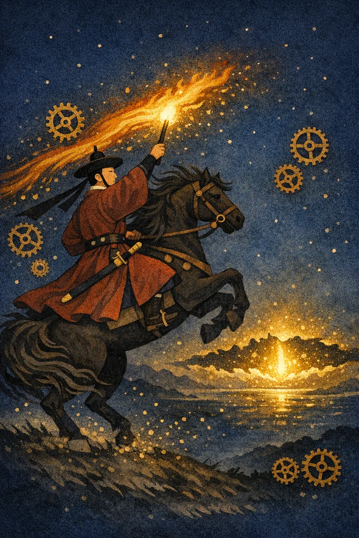 타로 지팡이 기사 카드 그림