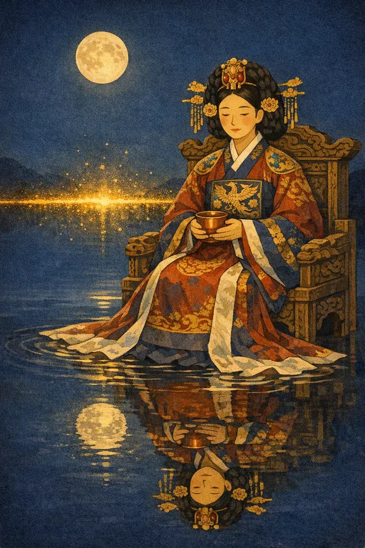 타로 잔 여왕 카드 그림