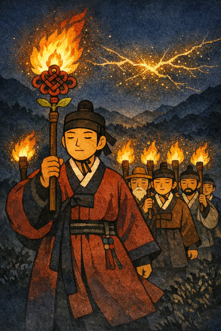 타로 지팡이 6 카드 그림