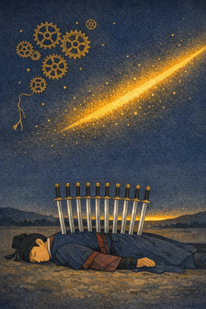 타로 검 10 카드 그림