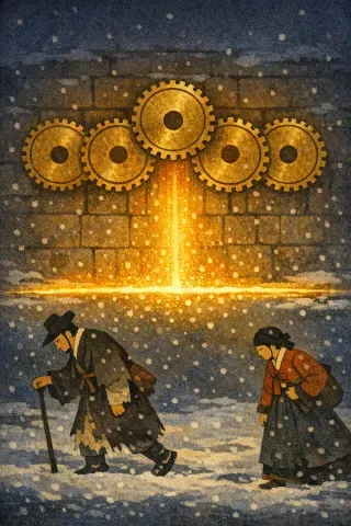 타로 동전 5 카드 그림
