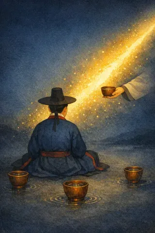 타로 잔 4 카드 그림