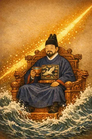타로 잔 왕 카드 그림