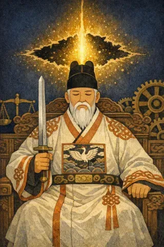 타로 검 왕 카드 그림