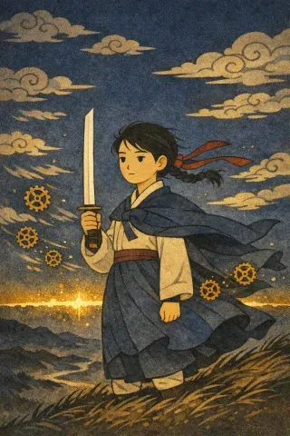 타로 검 시종 카드 그림