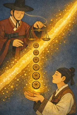 타로 동전 6 카드 그림