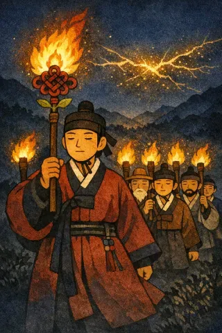 타로 지팡이 6 카드 그림