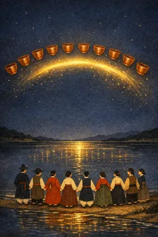 타로 잔 10 카드 그림