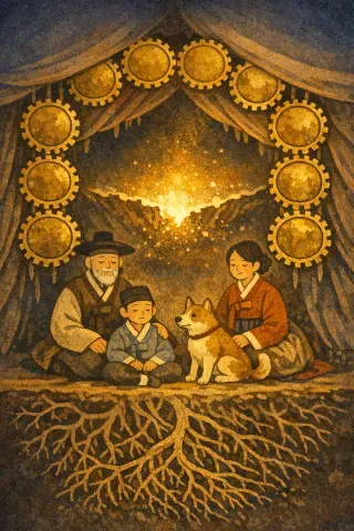타로 동전 10 카드 그림