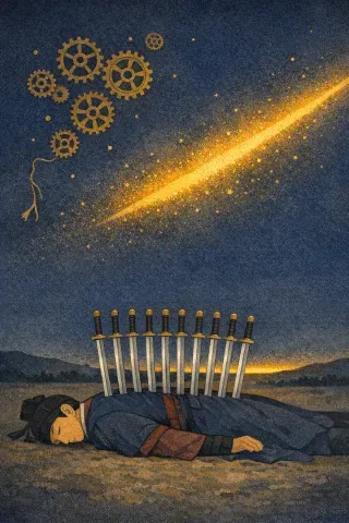 타로 검 10 카드 그림