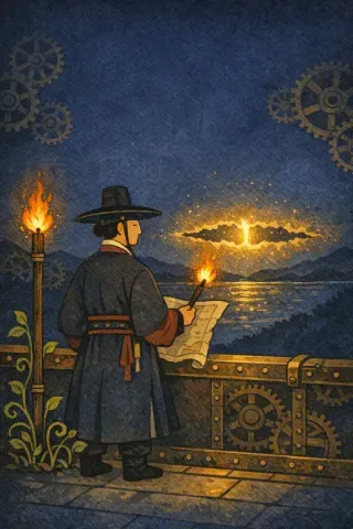 타로 지팡이 2 카드 그림