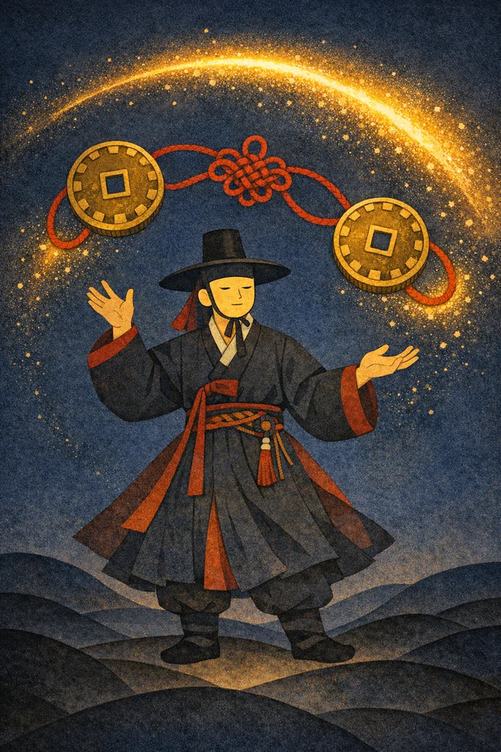 타로 동전 2 카드 그림