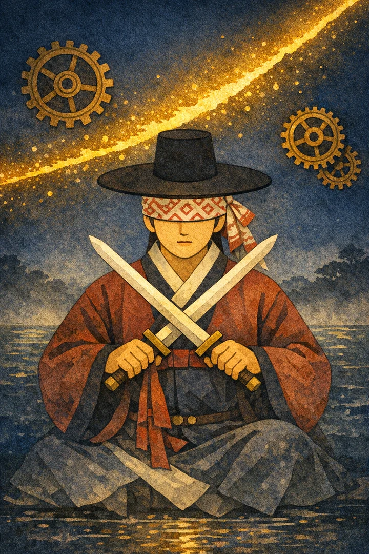 타로 검 2 카드 그림